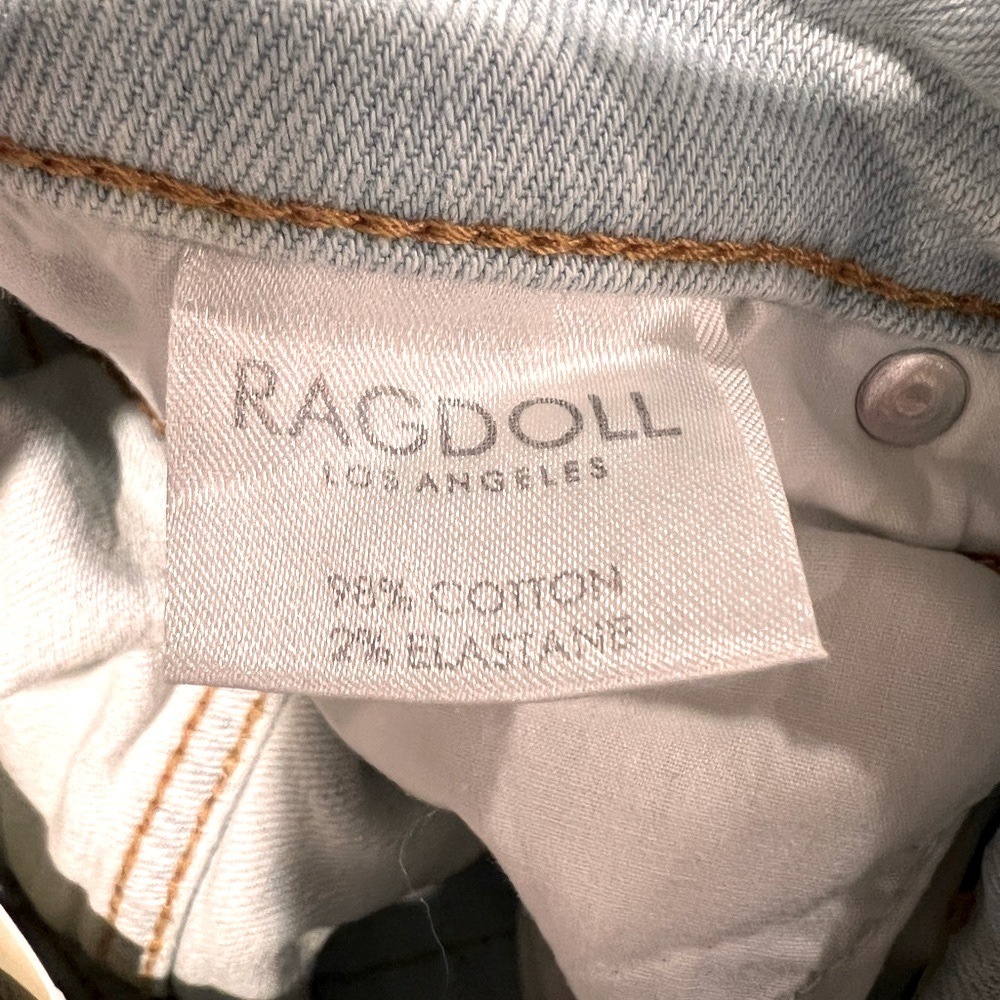 RAG DOLL LA WIDE LEG JEANS‎ SIZE LARGE - Picture 7 of 8